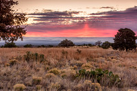 Sunrise from the foothills of the Guadalupe Mountains